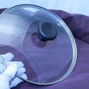 T-Fal - Replacement Lid Only -Tempered Glass W/ Vent - 9.25" ID 9.75" OD